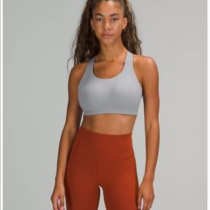 NWT Lululemon AirSupport Bra High Support 38DD Rhino Grey vapor